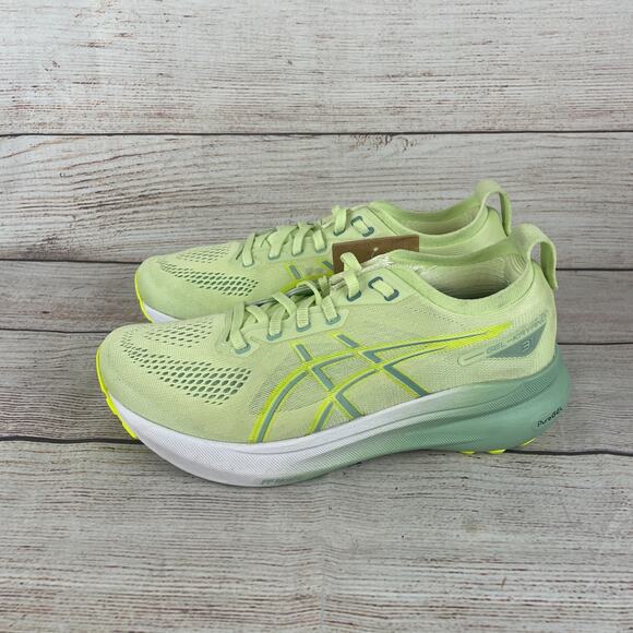 Asics Gel Kayano 31 Womens Sz 9 Wide Running Shoes Cool Matcha Light Celadon Yel - Picture 6 of 9